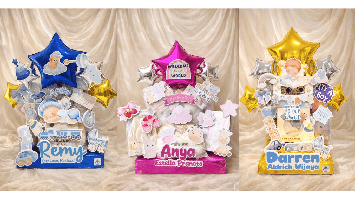 Hadiah Newborn Jakarta 2026: Baby Tower Kolaborasi Brand yang Unik & Fungsional. Perpaduan antara Willow by Namu x Sumimo x Tropeebebe