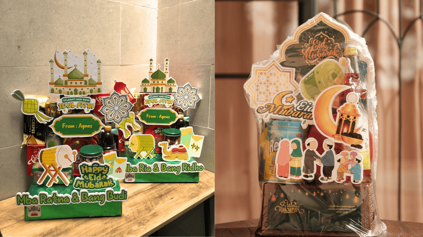 Parsel Lebaran Corporate yang Berbeda: Snack Tower Sembako dengan Personalisasi Nama & Logo